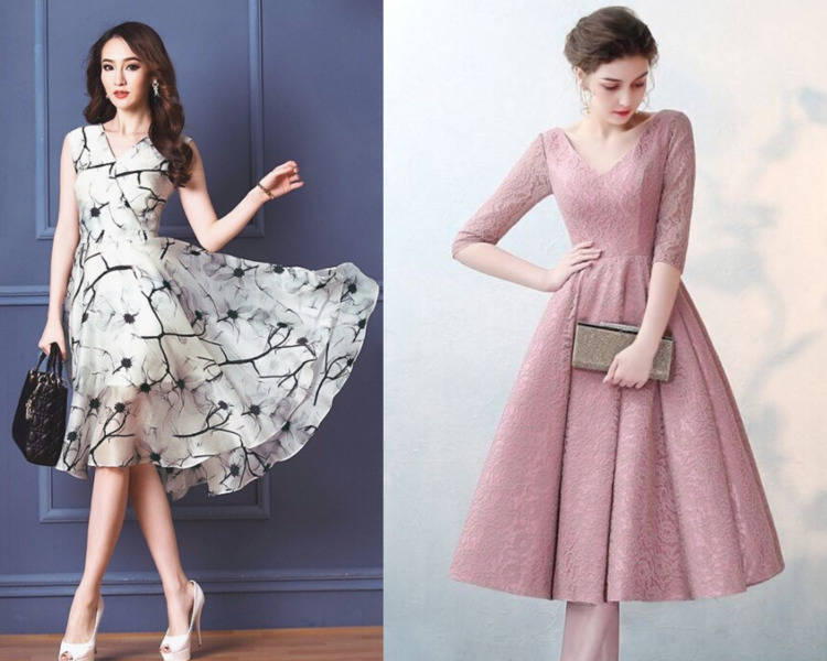 phụ nữ váy đẹp tự tin